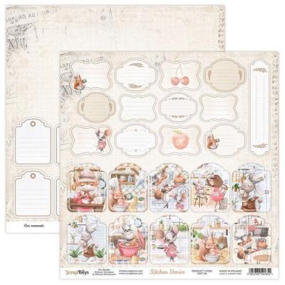 ScrapBoys Kitchen Stories Designpapier - Tags